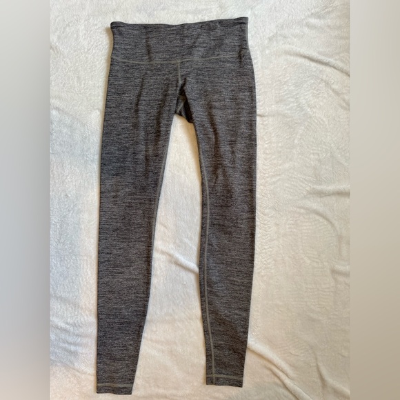 Lululemon Gray High-Waist Athletic Leggings, Size 6 - Picture 1 of 5